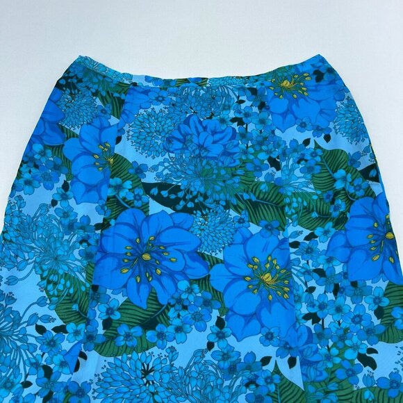 Norton McNaughton Womens Fit n Flare Skirt Floral Below Knee Multicolor Size 12 - Picture 6 of 8
